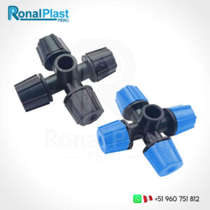 Micro Aspersor de Riego Nebulizador 8mm M20 - Negro - Azul