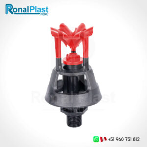 Aspersor de Riego Primus Wobbler 3/4" S06 - Plástico Negro/Rojo