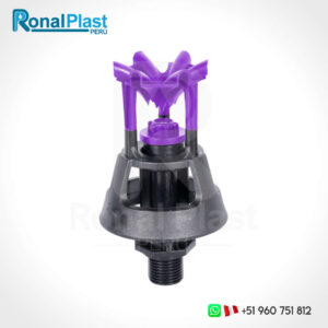 Aspersor de Riego Primus Wobbler 3/4" S07 - Plástico Negro/Morado