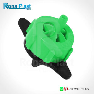Gotero de Riego Plástico Autocompensable 1/8" M67E-2 - Negro/Verde