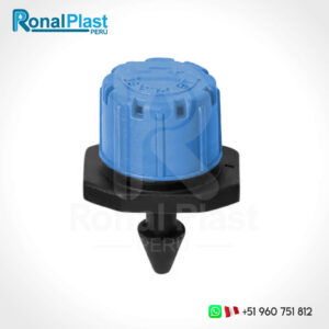 Gotero de Riego Plástico Regulable 1/8" M64-A - Negro/Azul