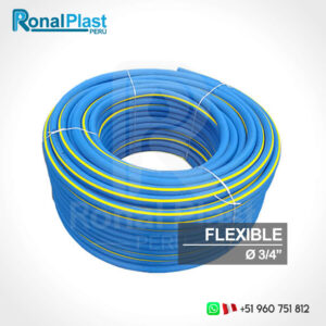 Manguera Dúplex Caucho (Jebe - PVC) 3/4" - Flexible