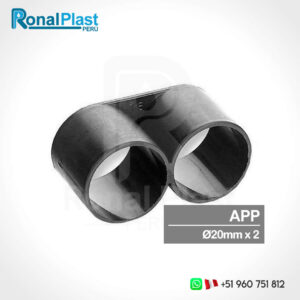 Tapon Final de Linea en Ocho para Sistemas de Riego 20mm - Negro