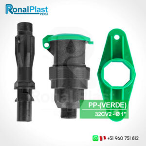 Válvula Hidrante de Acople Rápido Bayoneta 1" 32CV2 - Verde